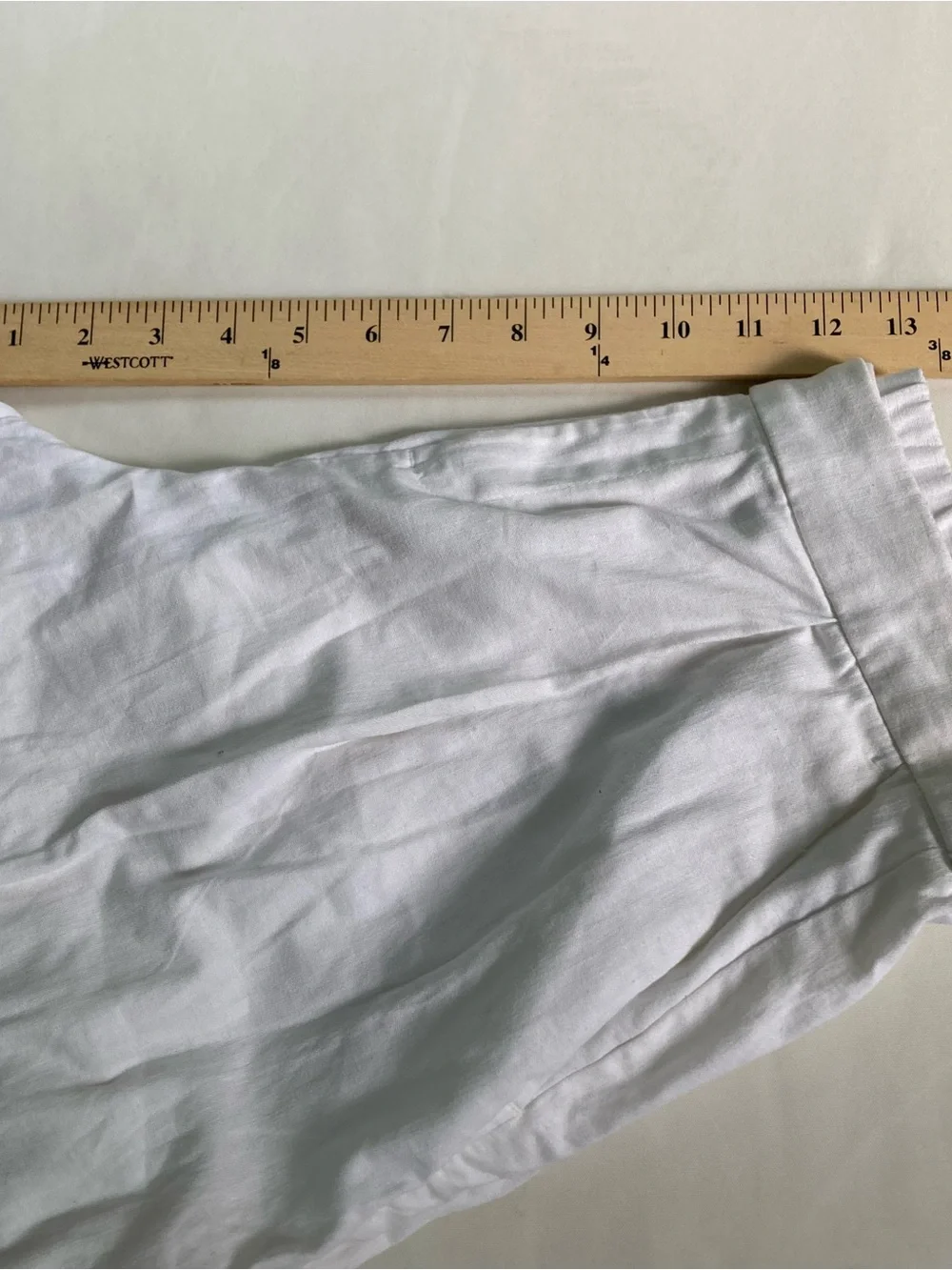Banana Republic White Linen Wide Leg Trouser Pants white sz 2 beach coastal Boho